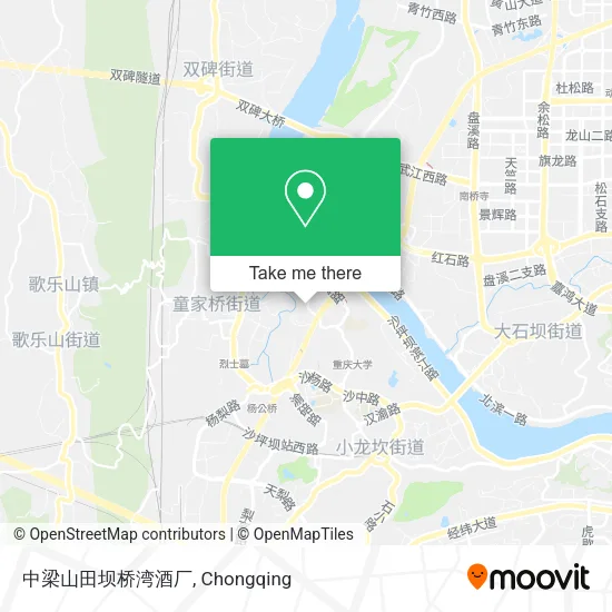 中梁山田坝桥湾酒厂 map