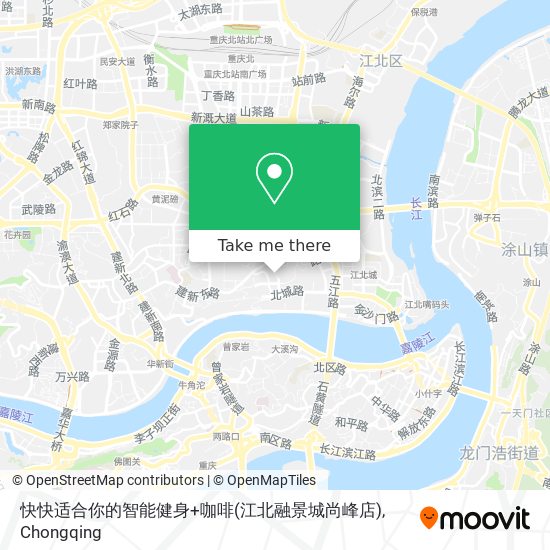快快适合你的智能健身+咖啡(江北融景城尚峰店) map