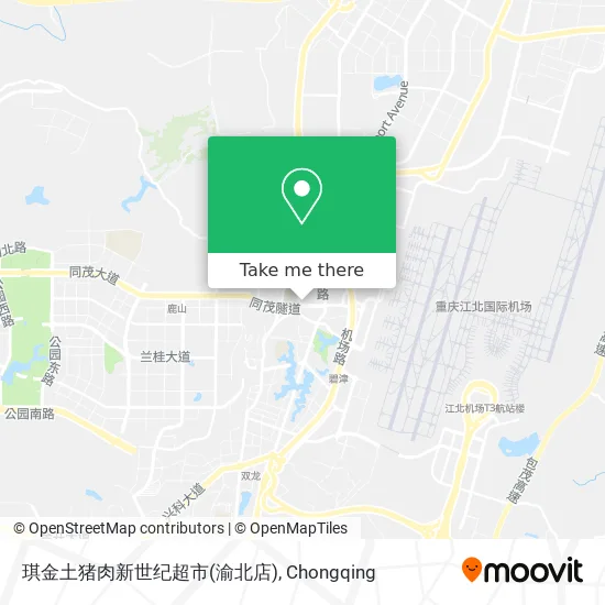 琪金土猪肉新世纪超市(渝北店) map