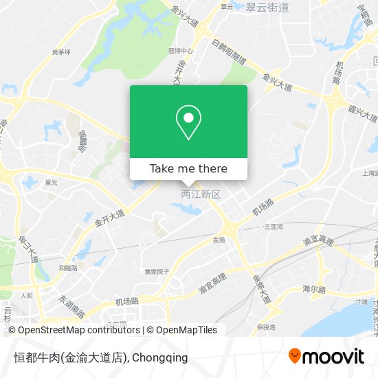 恒都牛肉(金渝大道店) map