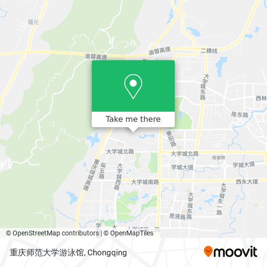 重庆师范大学游泳馆 map