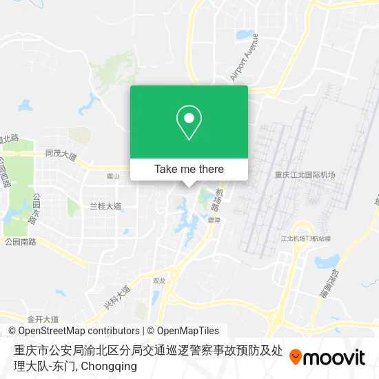 重庆市公安局渝北区分局交通巡逻警察事故预防及处理大队-东门 map