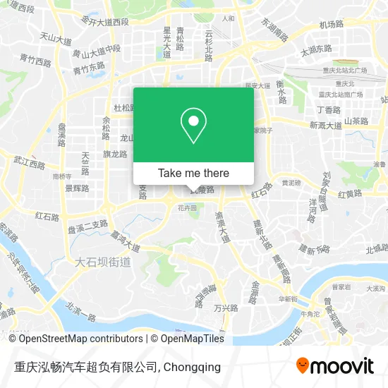 重庆泓畅汽车超负有限公司 map