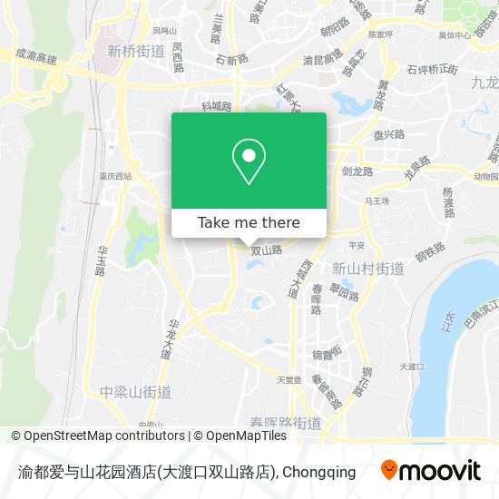渝都爱与山花园酒店(大渡口双山路店) map
