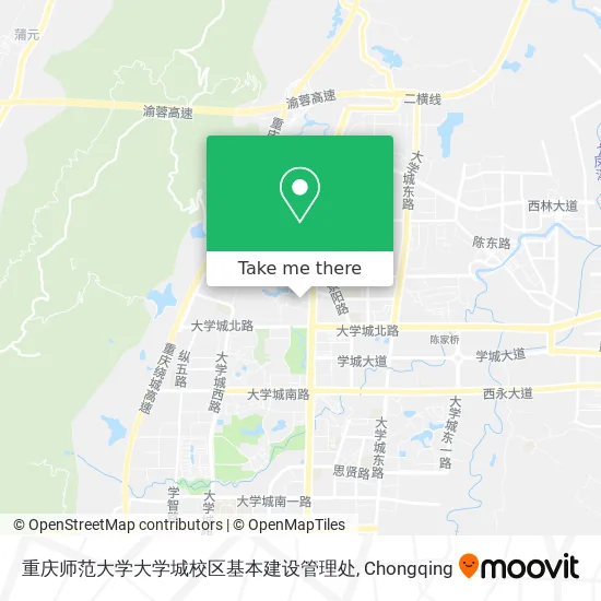 重庆师范大学大学城校区基本建设管理处 map