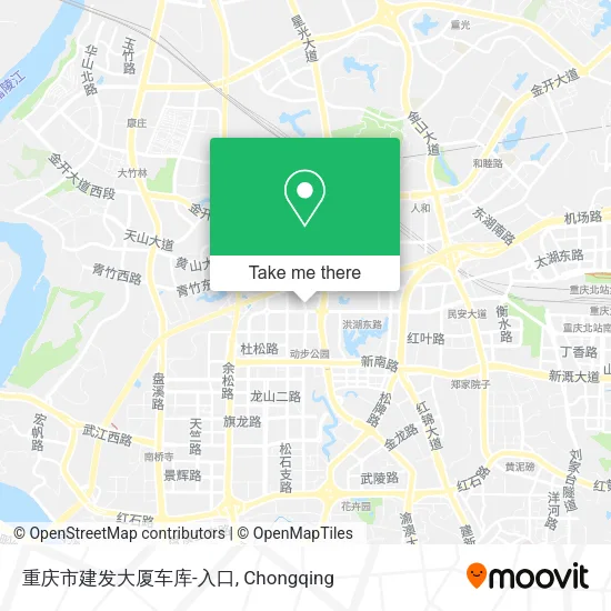 重庆市建发大厦车库-入口 map