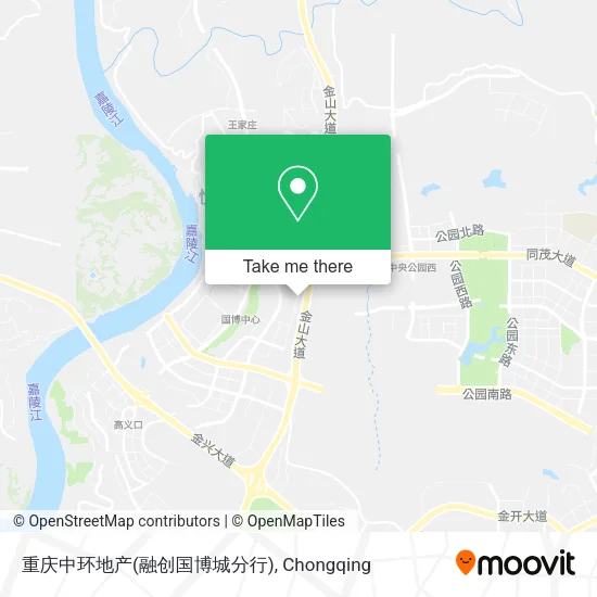 重庆中环地产(融创国博城分行) map