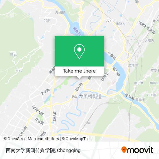 西南大学新闻传媒学院 map