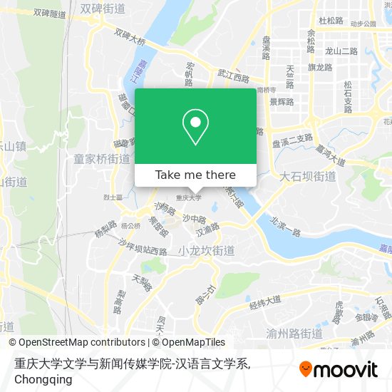 重庆大学文学与新闻传媒学院-汉语言文学系 map