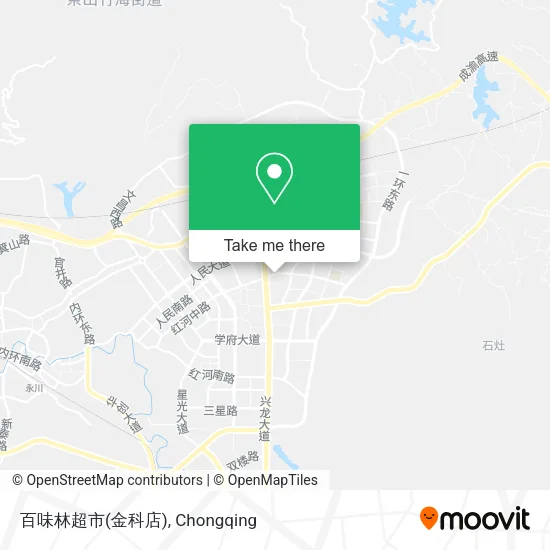 百味林超市(金科店) map