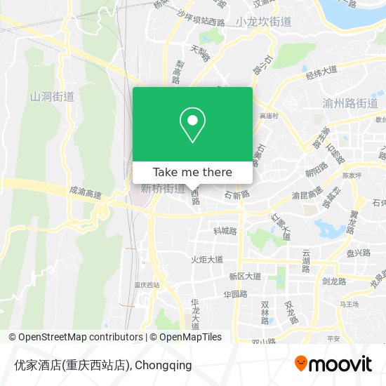 优家酒店(重庆西站店) map