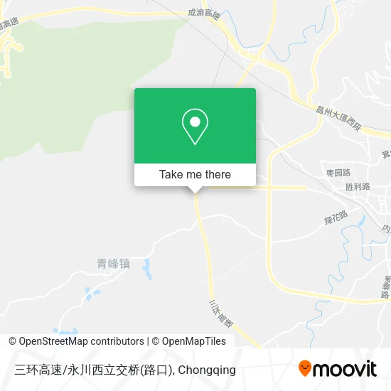 三环高速/永川西立交桥(路口) map