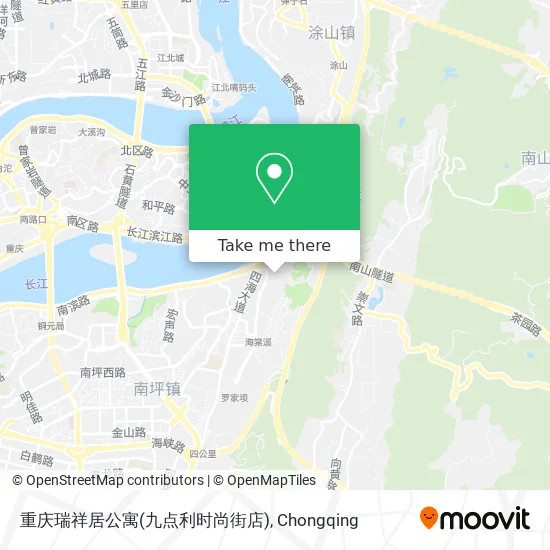 重庆瑞祥居公寓(九点利时尚街店) map