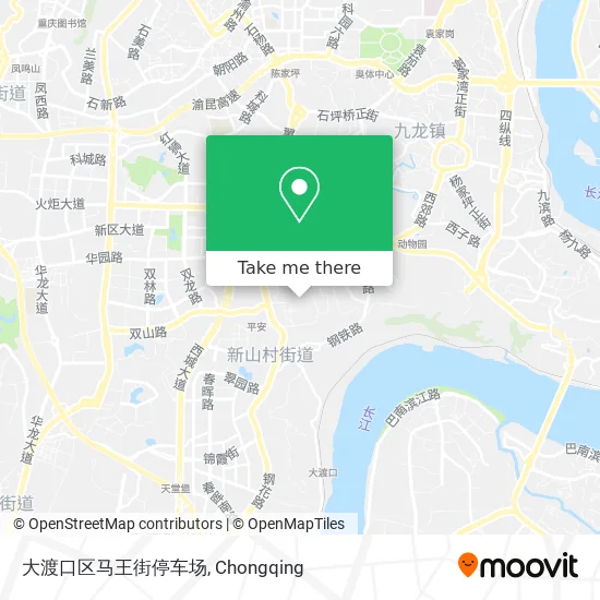 大渡口区马王街停车场 map
