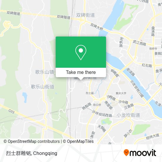 烈士群雕铭 map