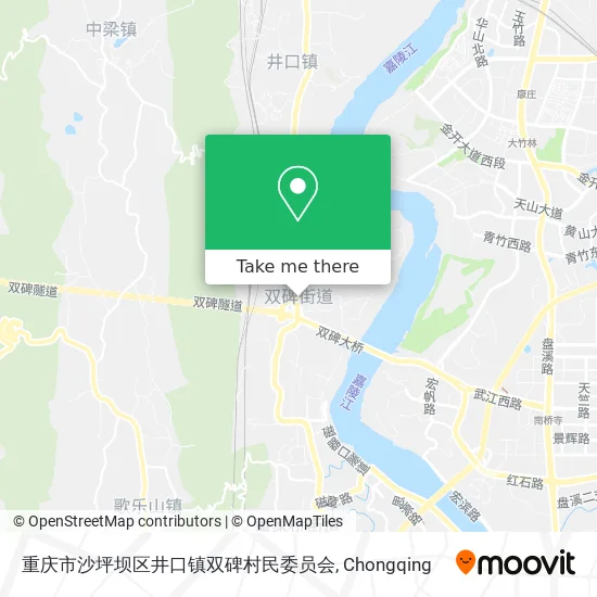 重庆市沙坪坝区井口镇双碑村民委员会 map