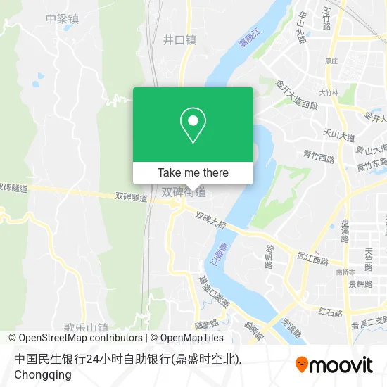 中国民生银行24小时自助银行(鼎盛时空北) map