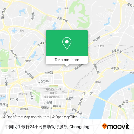 中国民生银行24小时自助银行服务 map