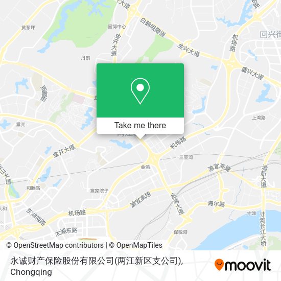 永诚财产保险股份有限公司(两江新区支公司) map