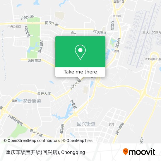 重庆车锁宝开锁(回兴店) map