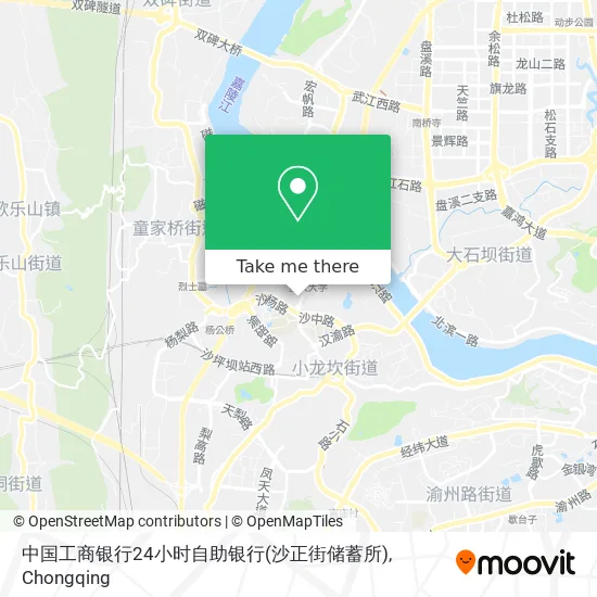 中国工商银行24小时自助银行(沙正街储蓄所) map