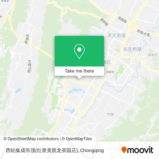 西铝集成吊顶(红星美凯龙茶园店) map