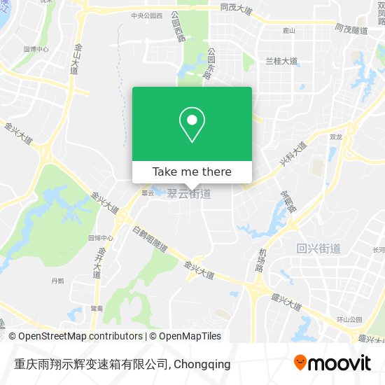 重庆雨翔示辉变速箱有限公司 map