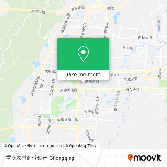 重庆农村商业银行 map
