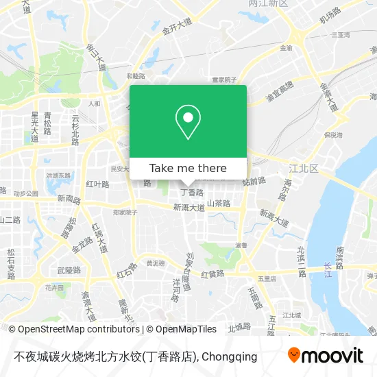 不夜城碳火烧烤北方水饺(丁香路店) map
