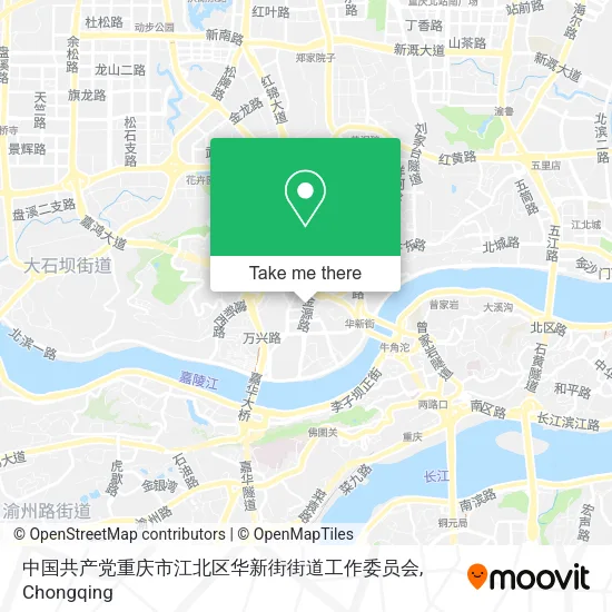 中国共产党重庆市江北区华新街街道工作委员会 map