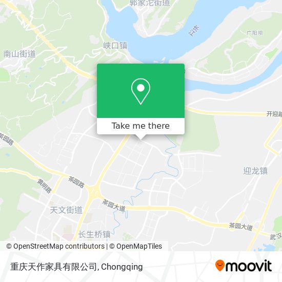 重庆天作家具有限公司 map