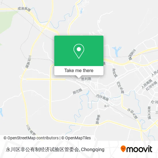 永川区非公有制经济试验区管委会 map