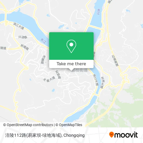涪陵112路(易家坝-绿地海域) map