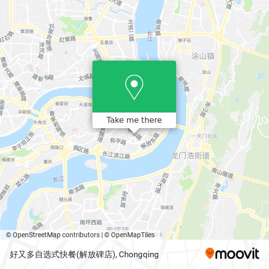 好又多自选式快餐(解放碑店) map