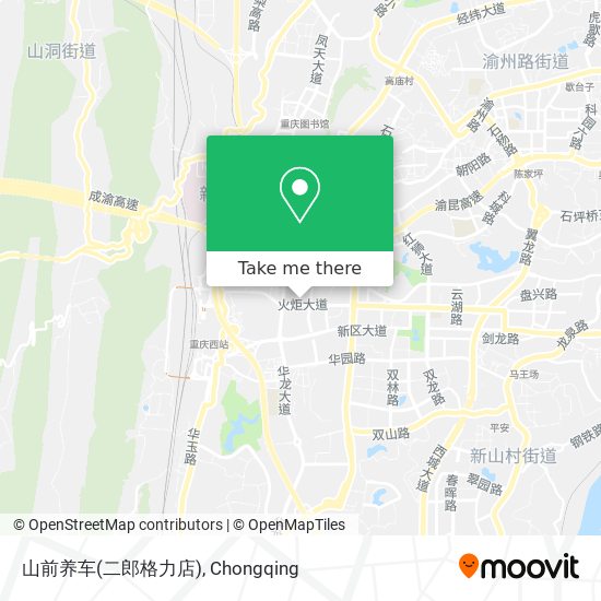 山前养车(二郎格力店) map