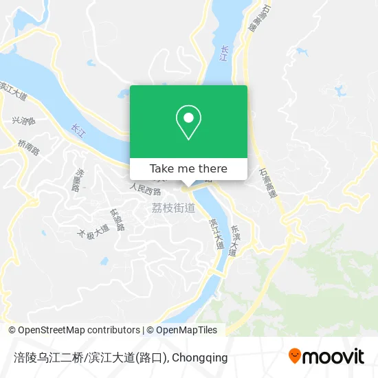 涪陵乌江二桥/滨江大道(路口) map
