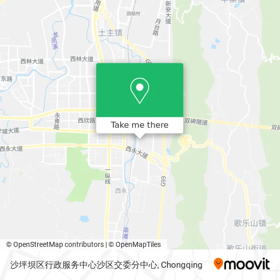 沙坪坝区行政服务中心沙区交委分中心 map