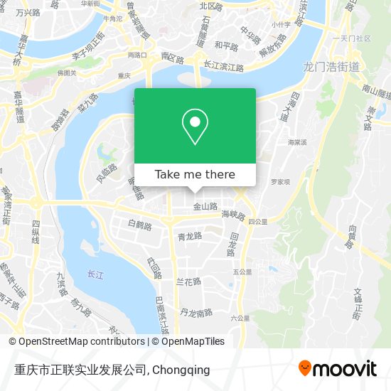 重庆市正联实业发展公司 map