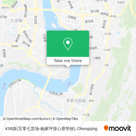 438路(五零七货场-杨家坪壹心壹学校) map
