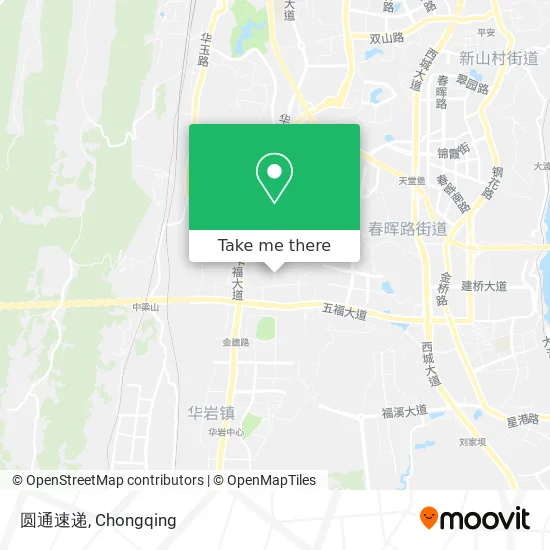 圆通速递 map