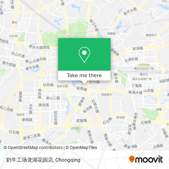 奶牛工场龙湖花园店 map