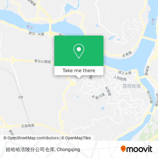 娃哈哈涪陵分公司仓库 map
