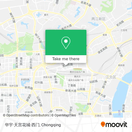 华宇·天宫花城-西门 map