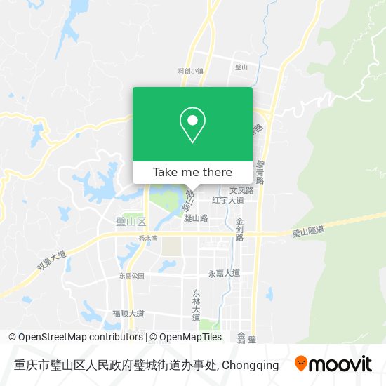 重庆市璧山区人民政府璧城街道办事处 map