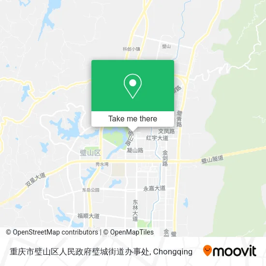 重庆市璧山区人民政府璧城街道办事处 map
