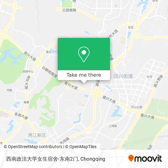 西南政法大学女生宿舍-东南2门 map