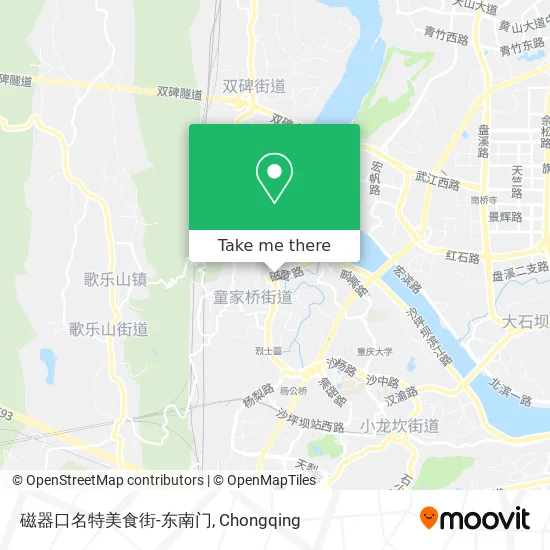 磁器口名特美食街-东南门 map