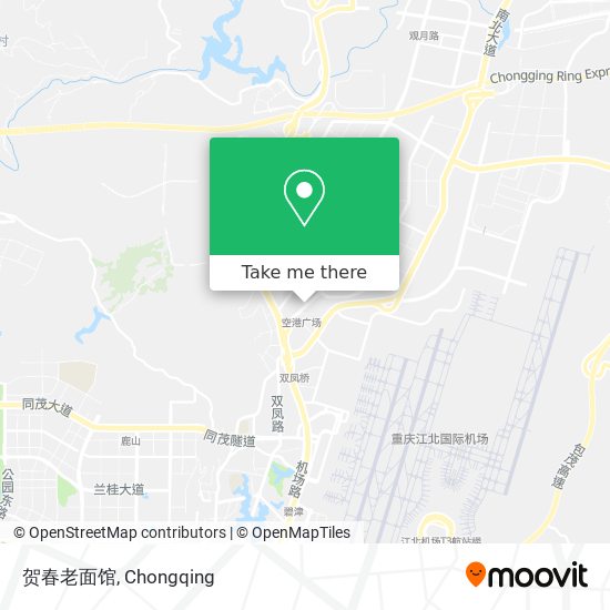 贺春老面馆 map