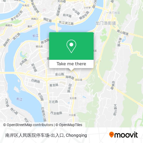 南岸区人民医院停车场-出入口 map