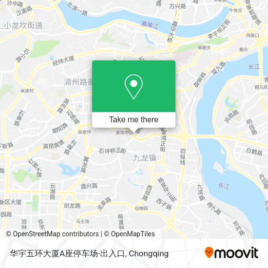 华宇五环大厦A座停车场-出入口 map